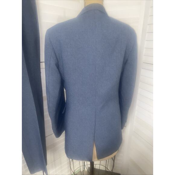 Vintage 2 Piece Levi’s Menswear Action Suit Blue Jacket Sport Coat Pants 40L - Picture 6 of 12